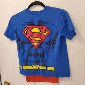 Boys Superman Tshirt With Cape